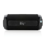 Enceinte Bluetooth personnalisée recyclée étanche IPX4 AquaTunes couleur noir quatrième vue