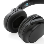 Casque sans fil BT 5.1 fabriqué à partir de matériaux recyclés Elite couleur noir troisième vue