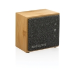 Enceinte Bluetooth personnalisable bambou et autonomie de 6h Luxury 5W couleur bois
