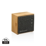 Enceinte Bluetooth personnalisable bambou et autonomie de 6h Luxury 5W couleur bois