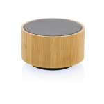 Enceinte Bluetooth publicitaire 4.1 en bambou et ABS recyclé Ecobamboo couleur noir