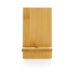 Support de téléphone avec trou pour câble de chargement Nature FSC couleur bois quatrième vue