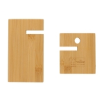 Support de téléphone avec trou pour câble de chargement Nature FSC couleur bois cinquième vue