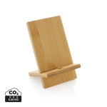 Support de téléphone avec trou pour câble de chargement Nature FSC couleur bois