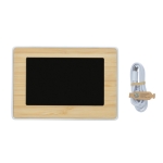 Montre rectangulaire en bambou avec ABS et écran LED ForestChrono LED couleur bois deuxième vue