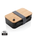 Lunch box écologique en bambou avec fourchette Complete Bamboo Eco couleur noir
