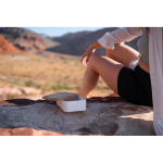 Lunch box écologique en bambou avec fourchette Complete Bamboo Eco couleur blanc vue d'ambience 3