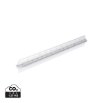 Règle triangulaire en aluminium personnalisée avec 5 échelles 30cm couleur argenté