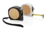 Mètre ruban personnalisé recyclé avec dragonne Bamboo 5M/19mm couleur blanc vue générale