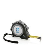 Mètre ruban avec bracelet pour entreprises personnalisé Grip 5M/19mm couleur noir avec zone d'impression