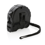 Mètre ruban à personnaliser recyclé pour entreprises Ruler 5M/19mm couleur noir troisième vue