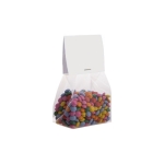 Sachet de mini chocolats avec en-tête personnalisable 100g couleur transparent deuxième vue