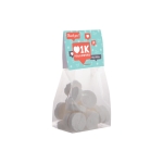 Sachet Wilhelmina Mints avec en-tête imprimée 100g couleur transparent
