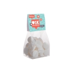 Sachet de Imperial Mints avec en-tête publicitaire 100g couleur transparent