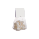 Sachet de Mentos Mints avec en-tête personnalisé 100g couleur transparent deuxième vue
