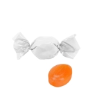 Bonbons sans sucre à deux boucles avec papier recyclable 5g couleur orange