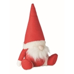 Lutin de Noël en feutre rempli de coton idéal comme décoration couleur rouge