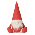 Lutin de Noël en feutre rempli de coton idéal comme décoration couleur rouge deuxième vue