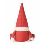 Lutin de Noël en feutre rempli de coton idéal comme décoration couleur rouge troisième vue
