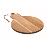 Planche de service en bois d´acacia en forme d´ornement de Noël couleur bois