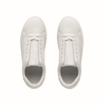 Chaussures en cuir synthétique avec semelle en caoutchouc taille 37 couleur blanc