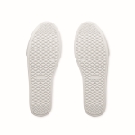 Chaussures en cuir synthétique avec semelle en caoutchouc taille 37 couleur blanc dixième vue