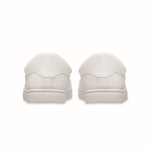 Baskets en cuir synthétique avec semelle en caoutchouc taille 39 couleur blanc huitième vue