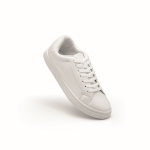 Chaussures en cuir synthétique avec semelle en caoutchouc taille 40 couleur blanc deuxième vue
