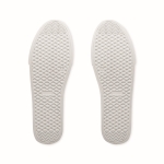 Chaussures en cuir synthétique avec semelle en caoutchouc taille 40 couleur blanc dixième vue