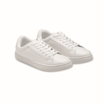 Chaussures en cuir synthétique avec semelle en caoutchouc taille 40 couleur blanc
