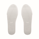Baskets en cuir synthétique avec semelle en caoutchouc taille 41 couleur blanc dixième vue
