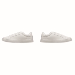 Chaussures en cuir synthétique léger avec semelle caoutchouc taille 42 couleur blanc sixième vue