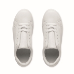 Chaussures en cuir synthétique léger avec semelle caoutchouc taille 42 couleur blanc