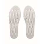Baskets en cuir synthétique avec semelle en caoutchouc taille 43 couleur blanc dixième vue