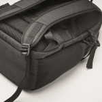 Sac à dos RPET pour ordinateur, plusieurs poches rembourrées de 15´´ couleur noir sixième vue photographique