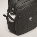 Sac à dos RPET pour ordinateur, plusieurs poches rembourrées de 15´´ couleur noir vue principale