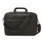Sacoche RPET pour ordinateur avec sangle détachable et réglable 15´´ couleur noir troisième vue