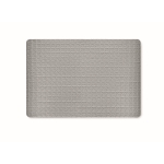 Couverture légère en coton gaufré avec logo et boîte cadeau 300 g/m2 couleur gris deuxième vue