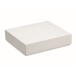 Couverture légère en coton gaufré avec logo et boîte cadeau 300 g/m2 couleur gris cinquième vue