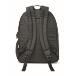 Sac à dos pour ordinateur en polyester RPET avec poches de 15´´ couleur noir troisième vue
