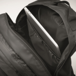 Sac à dos pour ordinateur en polyester RPET avec poches de 15´´ couleur noir quatrième vue photographique