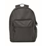 Sac à dos pour ordinateur en polyester RPET avec poches de 15´´ couleur noir huitième vue