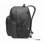 Sac à dos pour ordinateur en polyester RPET avec poches de 15´´ couleur noir dixième vue
