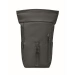 Sac à dos pour ordinateur en polyester RPET fermeture roll top de 15´´ couleur noir