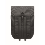 Sac à dos pour ordinateur en polyester RPET fermeture roll top de 15´´ couleur noir