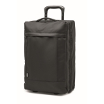 Valise publicitaire RPET 600D avec base rigide et double compartiment couleur noir deuxième vue