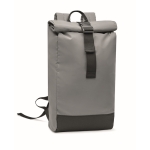 Sac à dos à roulettes en polyester réfléchissant pour ordinateur 15´´ couleur argenté mat