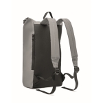 Sac à dos à roulettes en polyester réfléchissant pour ordinateur 15´´ couleur argenté mat deuxième vue