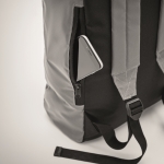 Sac à dos à roulettes en polyester réfléchissant pour ordinateur 15´´ couleur argenté mat cinquième vue photographique