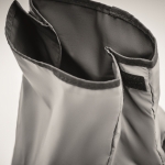 Sac à dos à roulettes en polyester réfléchissant pour ordinateur 15´´ couleur argenté mat septième vue photographique